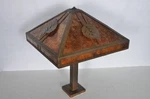 Antique Mission Arts Crafts Flush Lamp Light Fixture Leaf Rustic Mica 22 Square. Fixed Price $249.99.