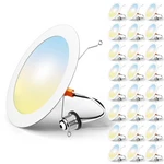 Freelicht 24 Pack Retrofit Led Recessed Lighting 6 Inch, Selectable 2700K/300.... Fixed Price $153.71.