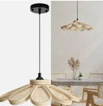 Rattan Flower Pendant Light Ceiling Fixture Daisy. Fixed Price $36.95.