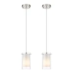 Modern Glass Pendant 2 Pack, Adjustable Hanging Lighting Kitche.... Fixed Price $83.57.