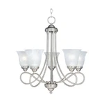 Maxim Lighting 5 Chandelier 11044MRSN Satin Nickel. Fixed Price $79.99.