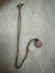 Louis Vuitton Pastilles Lv Logo Charm Pendant 18K Gold Chain Light Pink. Fixed Price $35.00.