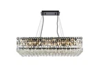 Elegant Value Maxime 16 Light 32" Rectangular Chandelier, Black V2034D32BK-RC. Fixed Price $468.99.