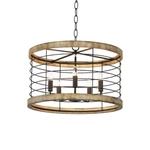 Maxim Lighting Homestead 24" 5-LIGHT Chandelier, Driftwood/black 12515DWBK. Fixed Price $498.00.