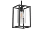 Yansun 7 In. 1-LIGHT Rectangle Black Pendant With Clear Glass Shade. Fixed Price $37.43.