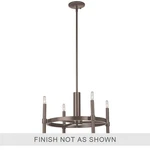 Artcraft Encore 4 Light 13" Chandelier, Polished Nickel - AC10665PN. Fixed Price $643.00.