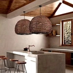 Arturesthome 1 Rustic Woven Rattan Pendant Light, Coastal Lighting Fixt.... Fixed Price $235.83.