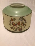 Antique Light Fixture Globe Glass Pheasants Birds Flowers Good Condition. Fixed Price $140.00.