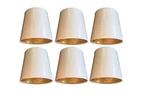 Upgradelights Set Of 6 White With Gold Inch Clip On Chandelier Lampshades. Fixed Price $101.50.