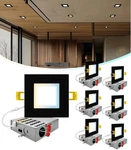 6 Pack 4" Ultra-thin Led Recessed Lights, Dimmable, 5 Color Options. Fixed Price $149.99.