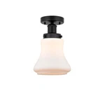 Innovations Lighting Bellmont Semi-flush, Black/white 616-1F-BK-G191. Fixed Price $165.00.