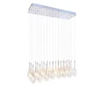 ET2 Larmes 37 1/2" Wide 24-LIGHT Polished Chrome Island Pendant. Fixed Price $599.99.
