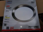 New, Satco Ultra Slim S29651, 13", Led Flush Mount Light Fixture Brushed Nickel. Fixed Price $18.00.