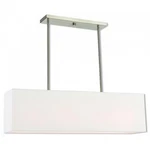 Livex Lighting Summit 4 Linear Chandelier Brushed Nickel. Fixed Price $499.96.