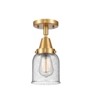 Innovations Lighting 447-1C-10-5 Bell Semi-flush 5"W Satin Gold / Seedy. Fixed Price $136.40.