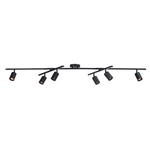 Globe Electric 59463 6LIGHT Track Lighting, Matte Black Finish, Center Swivel.... Fixed Price $79.60.