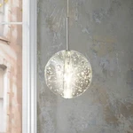 Bubble Glass ET2 Orb 4.5 Contemporary Mini-pendant Lighting Silve Clear. Fixed Price $72.00.