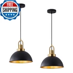Febeleven Matte Black Farmhouse Pendant Light Adjustable Height Vintage Hanging. Fixed Price $169.56.