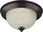 Seagull 77065-710 Bronze 3-LIGHT Flush Mount Ceiling Fixture 15" New Sealed. Fixed Price $67.99.
