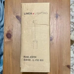 Linea Lighting Black Glass Metal Pendant LL-P311-BLK Indoor 5.91" X 13.98". Fixed Price $70.00.
