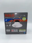 Halo 4" All-in-one White Led Recessed Dimmable Light-# LT460WH6930R Open Box. Fixed Price $15.95.