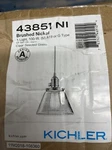 Kichler 43851 Nickel Avery 1-LIGHT Seeded Glass Pendant. Fixed Price $49.99.
