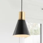 Jonathan Apollo In. 1-LIGHT Black/brass Gold Metal Led Pendant JYL6131A. Fixed Price $25.19.