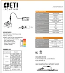 Eti 4IN Lowpro Recessed Downlight With Color Preference - 6PK. Fixed Price $39.99.