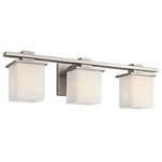 Kichler Tully Bath 3LT, Antique Pewter, Satin Etched Cased Opal - 45151AP. Fixed Price $329.99.