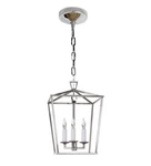 Visual Comfort Chc 2175PN Darlana 10" Mini Lantern By E. F. Chapman, Nickel. Fixed Price $270.00.