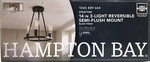 Hampton Bay Stratton 14 In. 3-LIGHT Black Semi Flush Mount HDP00007 New. Fixed Price $29.87.