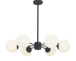 Kco Lighting 6-LIGHT Globe Sputnik Chandelier Milk Glass Modern Chandeli.... Fixed Price $49.99.