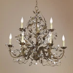 Maxim Elegante 29" Classic Etruscan Gold Vine Crystal Chandelier. Fixed Price $848.30.