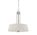 Savoy House Maremma (7B-2174-3-69) Three Light Pendant Pewter White Shade. Fixed Price $499.99.