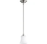 Quorum 3122-65 Rossington 5" Mini-pendant Satin Nickel. Fixed Price $98.00.