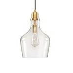 Hampton Hill Auburn Modern Glass Pendant Light Fixtures For Kitchen Island, Bell. Fixed Price $108.85.