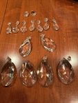 15 Swarovski Chandelier Lighting Crystal Drops From Schonbek Fixture. Fixed Price $290.00.
