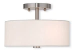 Livex Lighting 51052-91 Meridian Semi-flush Mount Brushed Nickel. Fixed Price $115.96.