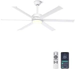 Ohniyou 60" Industrial Ceiling Fan With Lights - Remote & App Control, Dimmab.... Fixed Price $95.99.
