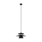Eglo 98735 Brenda Pendant Light Satin Nickel With Black, 220-240V, E27, 1X40W. Fixed Price $71.49.