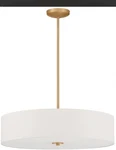 Access Lighting 64066LEDDLP-ABB/WH Mid Town Pendant Antique Brushed Brass. Fixed Price $99.00.