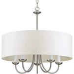 Progress Lighting Drum 21-1/8 X 21-5/8 In, Brushed Nickel. Fixed Price $148.77.