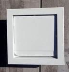 Master Flow In. Round Wall Vent Flush Mount White L-HFW4. Fixed Price $38.95.