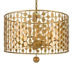 Crystorama Layla Light Antique Gold Chandelier 23.75X23.75X18.5' 546-GA. Fixed Price $898.00.