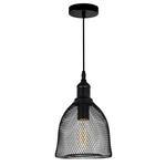 Black One Light Mini Pendant From The Drea Collection. Fixed Price $74.00.