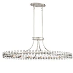 Crystorama Lighting Group CLO-8897 Clover 12 45"W Linear Nickel. Fixed Price $408.86.