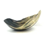 New Open Box Regina Andrew Large Black Horn Decorative Bowl Natural. Fixed Price $60.00.
