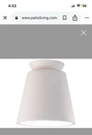 Justice Design Radiance Light Trapezoid Flush Mount In Bisque CER-6170-BIS. Fixed Price $80.00.