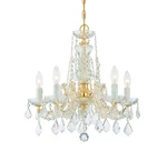 Crystorama Lighting Group 4476-CL-S Maria Theresa 5 20"W Gold. Fixed Price $1638.42.