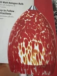 Tiella Brand Red Vela Pendant Light Kit 149322 Model 800PND1VRN Halogen Bulb. Fixed Price $24.99.